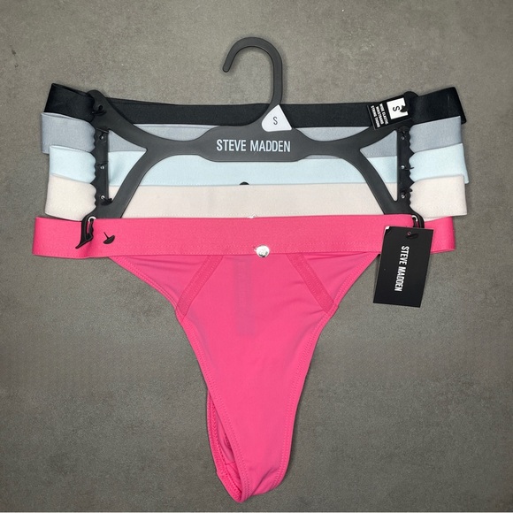 Steve Madden Other - Steve Madden Women's Wide Elastic‎ Waistband String Thong Set
